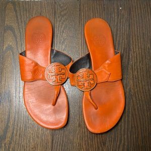 Orange Tory Burch Sandals
